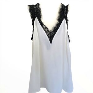 Summer tops- Ivory / Lace Cami